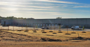 World Distribution Services (WDS) Savannah Warehouse outside receiving area with dock doors.