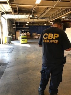 US Customs and Border Patrol Officer at WDS Cleveland Warehouse