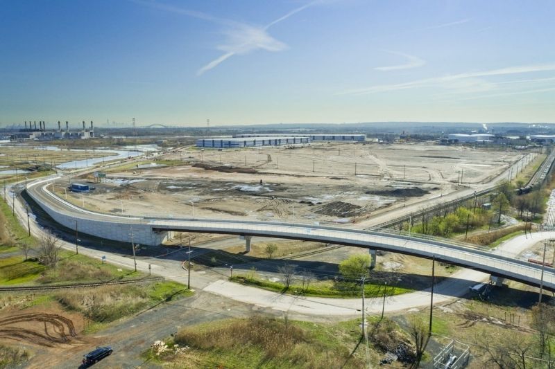 Aerial shot of WDS Linden Distribution Center