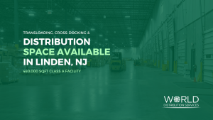 WDS announces distribution capacity available in Linden, NJ - 480,000 sq ft Class A facility.